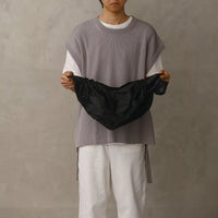 Pleated Packable Bag | Black | 27L